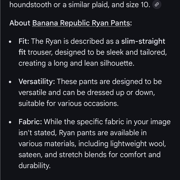 Banana republic Ryan plaid pants - Picture 8 of 8